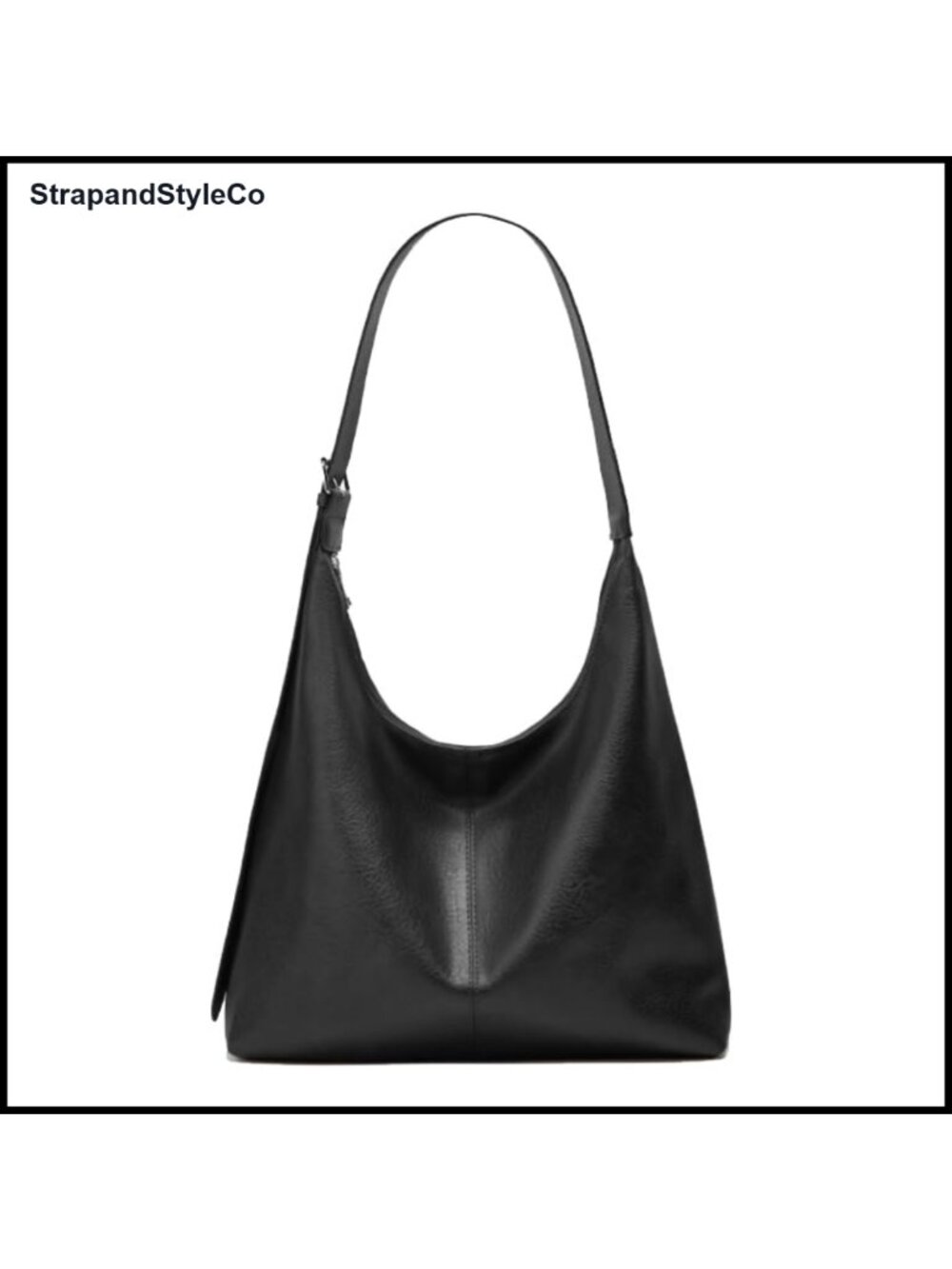 Large Hobo Bag Vegan Leather Slouchy Tote Shoulder Handbag Travel
